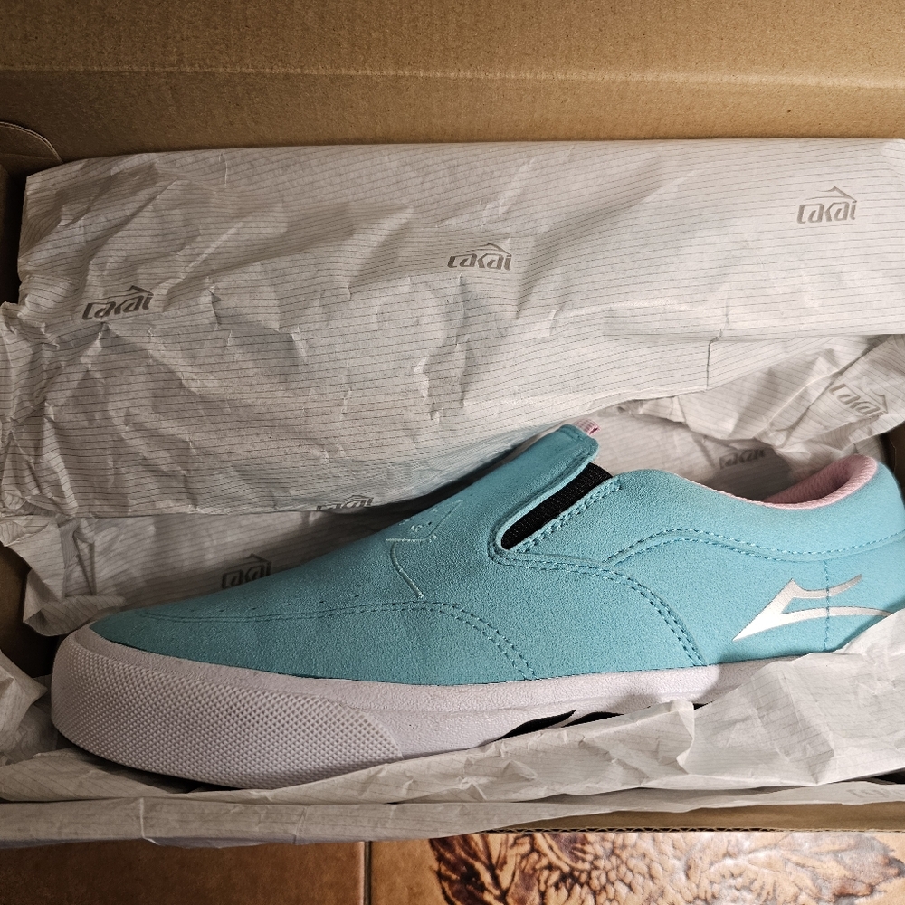 Lakai Owen Leon Slip Ons M6.5 W8 - Picture 7 of 9